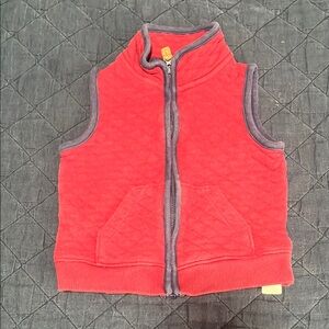 Kids Red Quilted Vest